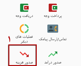 صدور هزینه